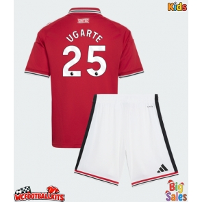 Manchester United Manuel Ugarte #25 Replica Home Stadium Kit for Kids 2026-27 Short Sleeve (+ pants)